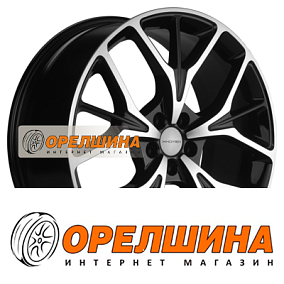 8x20  5x108  ET43  60,1  Khomen Wheels  KHW2012 (Jetour X90 Plus)  Black-FP