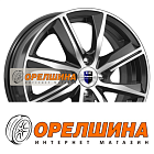 6x15  4x100  ET46  54,1  K&K  Арнар-оригинал (КС890)  Алмаз черный SK