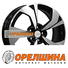 7x17  5x114,3  ET40  66,1  Khomen Wheels  KHW1724 (Qashqai)  Black-FP