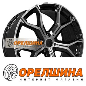 10,5x20  5x112  ET40  66,6  PDW  5445  Gloss Black Machine Face