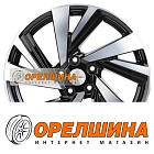 7,5x18  5x114,3  ET50  66,1  Khomen Wheels  KHW1801 (Murano)  Black-FP