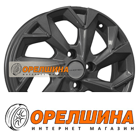5,5x14  4x100  ET38  67,1  Khomen Wheels  KHW1402 (Accent/Getz/i20)  Gray