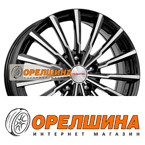 5,5x14  4x100  ET46  54,1  K&K  Акцент-оригинал (КС641)  Алмаз черный