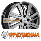 6x16  4x100  ET48  54,1  Khomen Wheels  KHW1609 (Rio I/Solaris I)  G-Silver