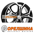 7x17  5x108  ET43  65,1  Khomen Wheels  KHW1702 (DFM AX 7)  Black-FP
