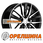 8x18  5x114,3  ET53  54,1  Khomen Wheels  KHW1807 (Geely Coolray)  Black-FP