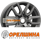 8x17  6x139,7  ET25  106,1  Khomen Wheels  KHW1723 (LC Prado/Lexus GX)  Gray