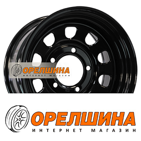 9x17  5x165,1  ET0  121  ZEPP 4x4  Dodge Ram 2500/3500, Hummer H1/H2 Semicircle  Gloss Black