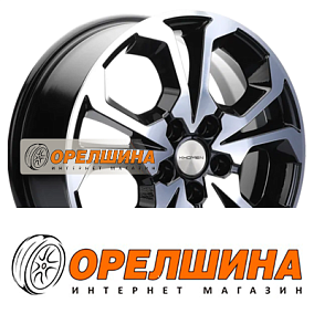 6,5x17  5x114,3  ET37  66,5  Khomen Wheels  KHW1711 (Jolion)  Black-FP