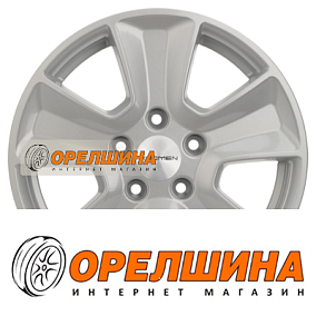6,5x16  5x114,3  ET50  66,1  Khomen Wheels  KHW1601 (Renault/Nissan)  F-Silver