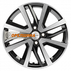 6x16  4x100  ET46  54,1  Khomen Wheels  KHW1609 (Rio II/Solaris II)  Black-FP