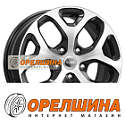 6,5x16  4x100  ET50  60,1  K&K  КС869  Алмаз черный