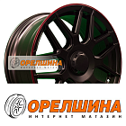 8,5x19  5x130  ET38  66,6  PDW  L5424  Satin Black Red Lip