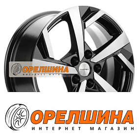 7x17  5x114,3  ET40  57,1  Khomen Wheels  KHW1712 (Besturn X40)  Black-FP