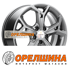 7x17  5x114,3  ET53  67,1  Khomen Wheels  KHW1702 (Ceed)  Gray