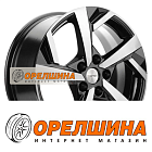 7x17  5x108  ET43  65,1  Khomen Wheels  KHW1712 (DFM AX 7)  Black-FP