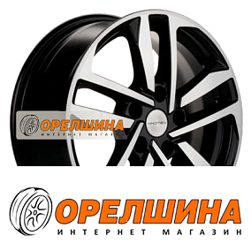 6,5x16  5x108  ET45  60,1  Khomen Wheels  KHW1612 (Chery Tiggo 3/Tiggo 3 Pro)  Black-FP