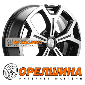 6,5x17  5x120  ET60  65,1  Khomen Wheels  KHW1710(2) (VW Multivan)  Black-FP