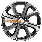 6x15  4x100  ET40  60,1  Khomen Wheels  KHW1501 (Logan/Sandero/Xray)  Black-FP