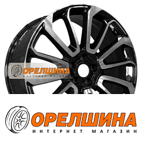 9,5x22  5x120  ET45  72,56  PDW  7013  Gloss Black Machine Face