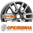 8x17  6x139,7  ET25  106,1  Khomen Wheels  KHW1723 (LC Prado/Lexus GX)  Gray-FP