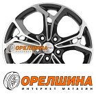 7x17  5x114,3  ET40  66,1  Khomen Wheels  KHW1702 (Qashqai)  Black-FP