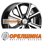 6x15  4x100  ET40  60,1  Khomen Wheels  KHW1501 (Logan/Sandero/Xray)  Black-FP