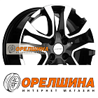 6x15  4x100  ET39  56,6  Khomen Wheels  KHW1503 (Cobalt)  Black-FP