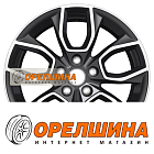 7x17  5x114,3  ET47  67,1  Khomen Wheels  KHW1713 (SantaFe)  Black-FP