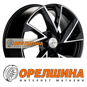 7x17  5x110  ET46  63,3  Khomen Wheels  KHW1714 (Changan CS35/CS35 Pro)  Black-FP