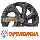 5,5x14  4x100  ET43  60,1  Khomen Wheels  KHW1402 (Toyota Corolla)  Gray