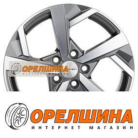 7x17  5x114,3  ET39  60,1  Khomen Wheels  KHW1712 (RAV4)  Gray-FP
