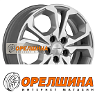 6,5x17  5x114,3  ET50  64,1  Khomen Wheels  KHW1711 (Haval/Honda)  F-Silver-FP