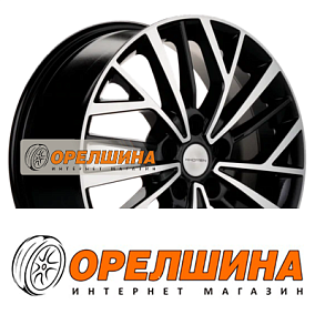 7x17  5x114,3  ET45  66,1  Khomen Wheels  KHW1717 (Teana/X-trail)  Black-FP