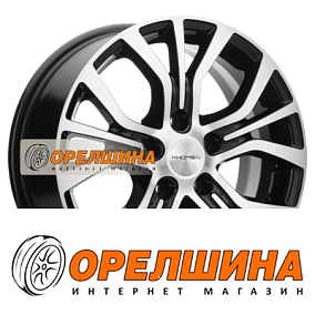 6,5x16  5x110  ET45  67,1  Khomen Wheels  KHW1608 (DFM 580)  Black-FP