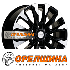 8x20  6x139,7  ET25  106,1  Khomen Wheels  KHW2010 (LC Prado)  Black-FP