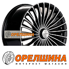 9,5x20  5x112  ET38  66,6  Khomen Wheels  KHW2008 (Mercedes Rear)  Black-FP
