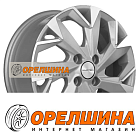 5,5x14  4x100  ET43  67,1  Khomen Wheels  KHW1402 (Solaris/Logan/Rio)  F-Silver-FP