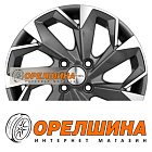 6x15  4x100  ET39  56,6  Khomen Wheels  KHW1508 (Cobalt)  Gray-FP