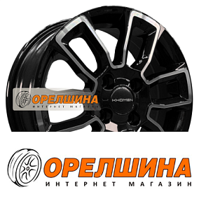 5,5x14  4x100  ET38  67,1  Khomen Wheels  KHW1406 (Accent/Getz/i20)  Black-FP