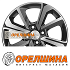 6x15  4x100  ET46  54,1  Khomen Wheels  KHW1501 (Rio/Solaris)  Black-FP