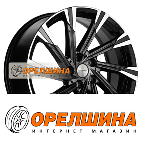 7,5x19  5x108  ET46  63,4  Khomen Wheels  KHW1901 (Tugella)  Black-FP