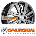 6x16  4x100  ET41  60,1  Khomen Wheels  KHW1609 (Xray)  G-Silver