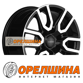 8x17  6x139,7  ET25  106,1  Khomen Wheels  KHW1723 (LC Prado/Lexus GX)  Black-FP